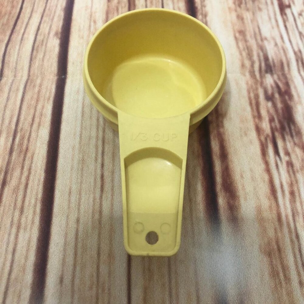 Vintage Tupperware Harvest Gold Nesting Measuring Cup 1/3 CUP Replacement 765-2